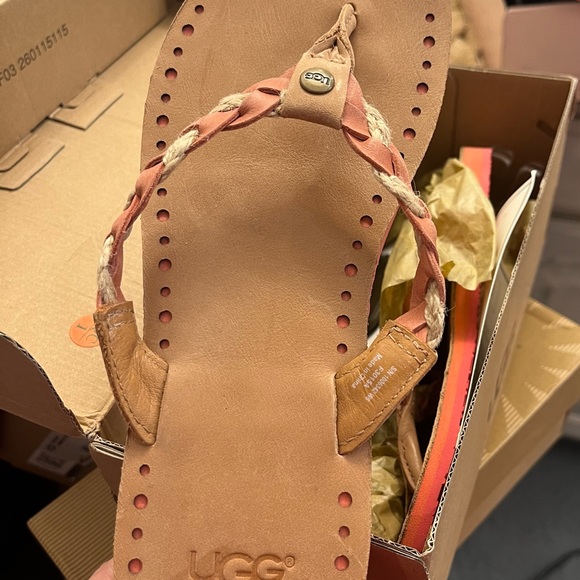 Shoes - Ugg Leather insole flip flop
